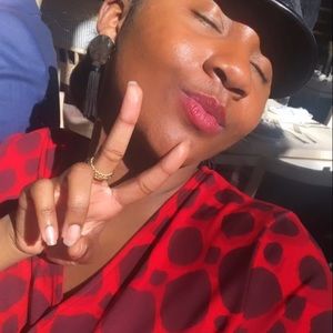 Hot Printed Red Wrap Dress